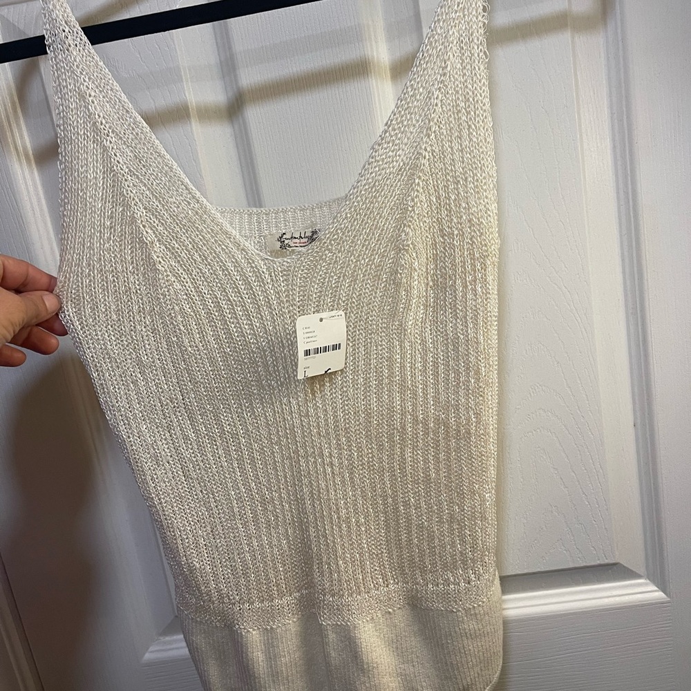 New Free People Bodysuit Pearl